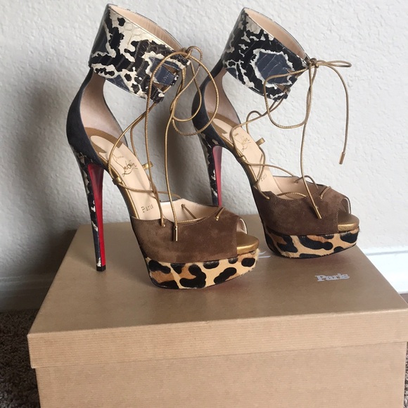 Christian Louboutin Shoes - Christian Louboutin Animal Print size 37.5